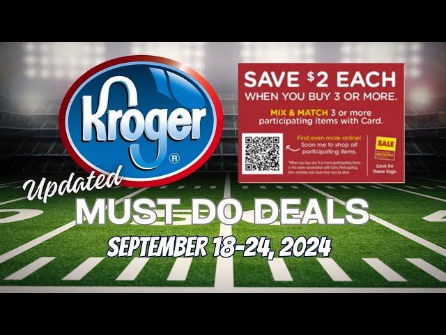 *OMG* Kroger Updated (Again) MUST DO Deals for 9/18-9/24 | More Mega, Weekly Digitals, & MORE