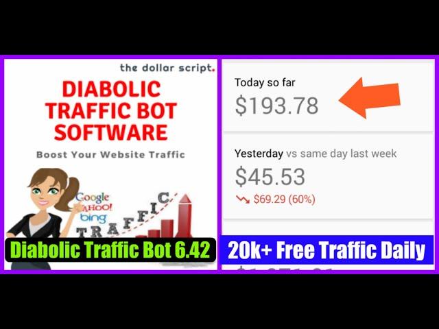 DIABOLIC TRAFFIC BOT 6.42 LATEST 2022 - Get 20K Free Website Traffic Daily