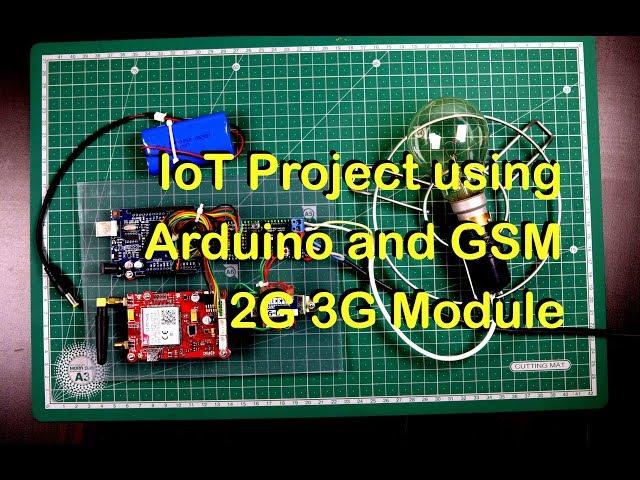 IoT Project using Arduino and GSM 2G-3G SIM5360 Module and Thingspeak.com website