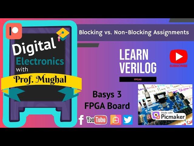 #38 Blocking vs. Non-Blocking Assignments   Verilog HDL