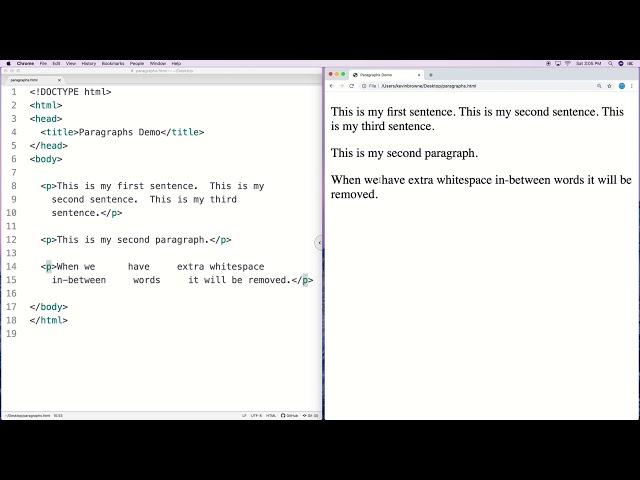 HTML Paragraphs Tutorial