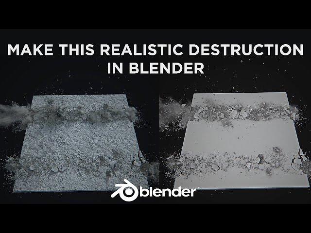 RBDLab REALISTIC Destruction Tutorial - BLENDER