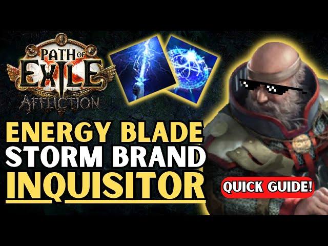 Energy Blade Storm Brand Inquisitor Path of Exile | Build Guide | Affliction | 3.23