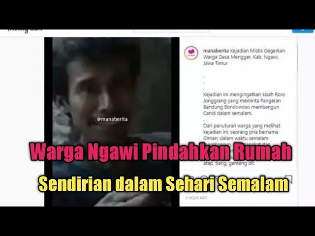 Viral, Warga Ngawi Pindahkan Rumah Sendirian Hanya dalam Satu Semalam