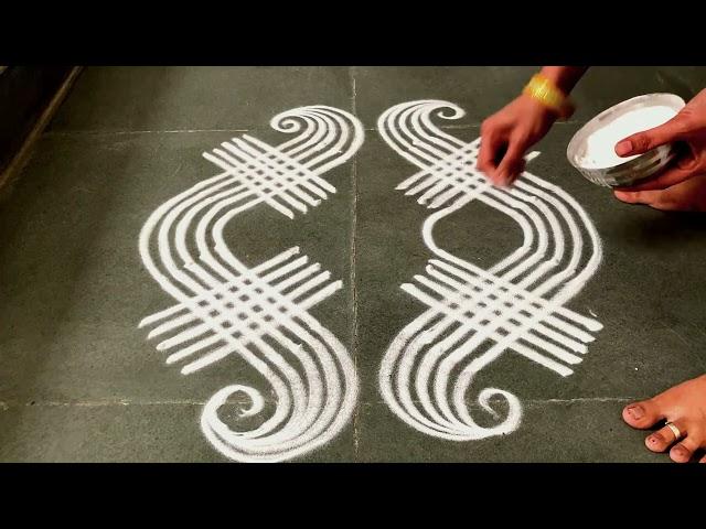 Easy padikolam designs| Simple muggulu designs| easy rangoli designs| Beginners kolam