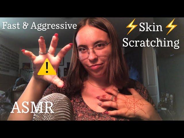 Skin Scratching Fast & Aggressive ASMR // Custom Video