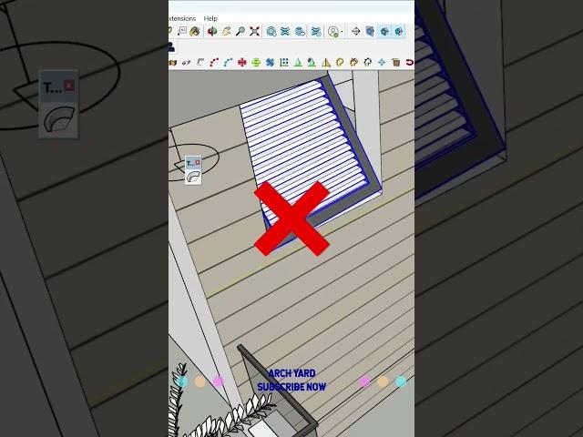 Sketchup Tutorials | How to align objects using align tool ️ | tips-tricks #viral #trending #shorts