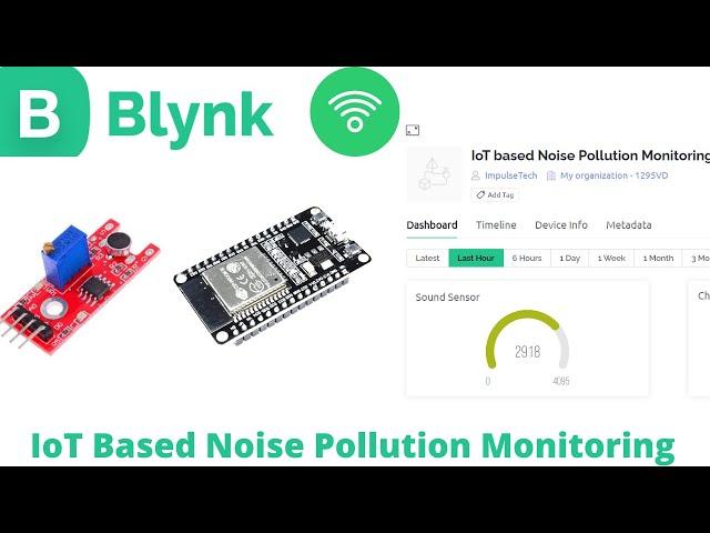 IoT based Noise pollution monitoring using Blynk IoT platform | Final year ECE engineering project