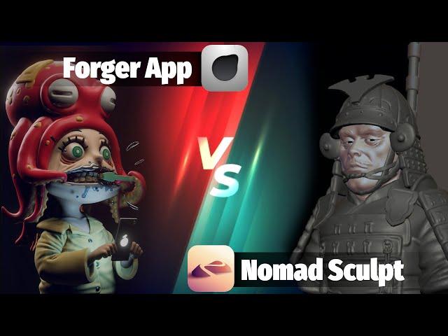 Tablet Sculpting Showdown: forger app vs Nomad Sculpt