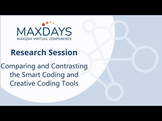 MAXDAYS 2023 Spotlight Session: Comparing and Contrasting the Smart Coding and Creative Coding Tools