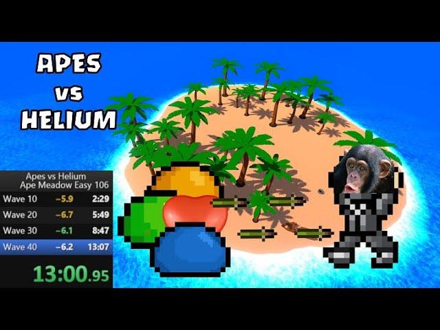 Apes vs Helium - Ape Meadow Speed Run 13:00! (Former WR)