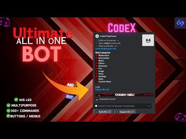 Ultimate All In One Discord Bot | Without Coding 2024 | 100% Working | Free