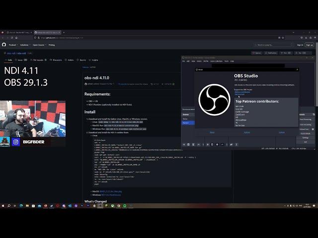 OBS 29.1.3 NDI Plugin new Update Works 2023 Fixed  NDI 4.11