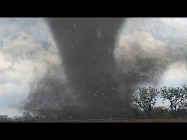 RAW INSANE TORNADO INTERCEPT mode in eastern Nebraska from Lincoln to Omaha, Nebraska