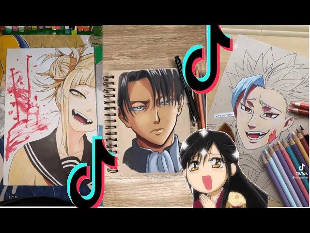 Amazing ANIME Drawing On Tik tok || Tik tok Compilation