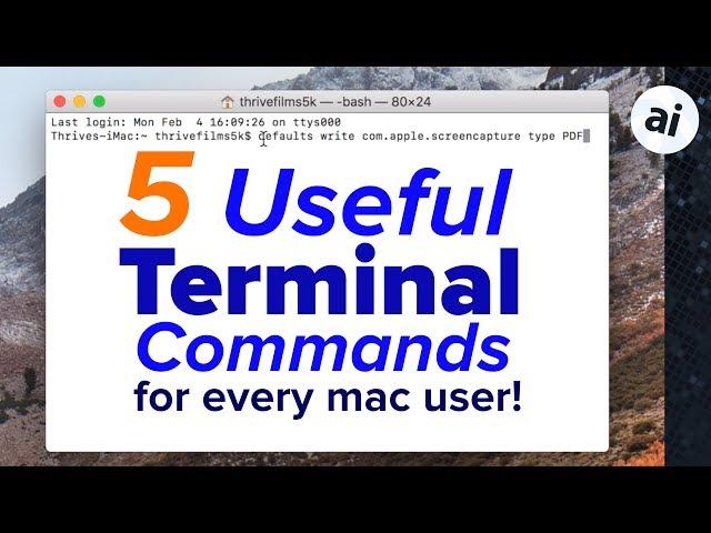 5 Terminal Commands EVERY Mac User Should Know!