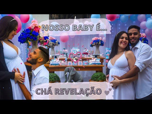 MEU CHÁ REVELAÇÃO!! MENINO OU MENINA?  #charevelação #baby #vlog