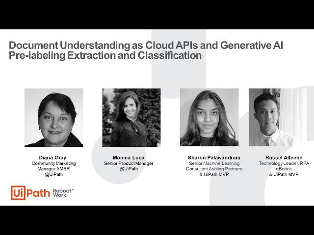 Document Understanding as Cloud APIs and Generative AI Pre-labeling Extraction and Classification