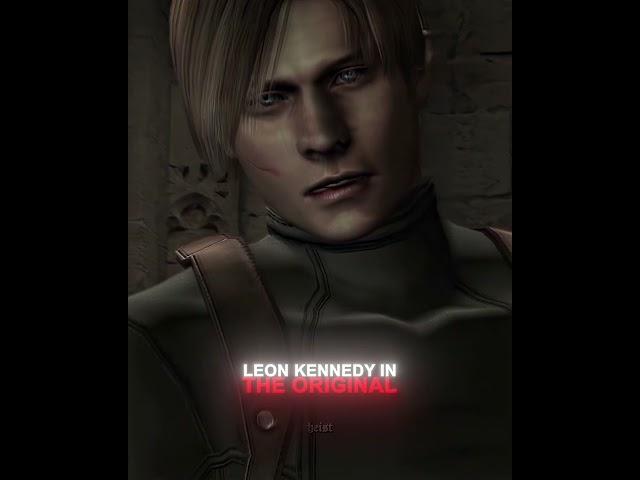 Leon Kennedy Original vs Remake RE4  [4K] | Resident Evil 4 #shorts