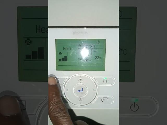 MASTER REMOTE SETTINGS AND CONFIGURATION FOR BRC1E63 DAIKIN VRV WIRED REMOTE THERMOSTAT