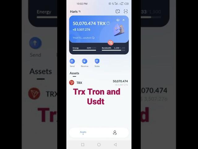 Trx Tron And Usdt available #auto #buy #foryou #growth #mining #sale  Good Rate Py