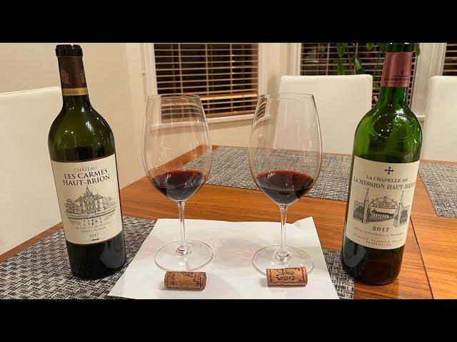 Les Carmes Haut Brion 2017 & La Chapelle de la Mission Haut Brion 2017 Premium Bordeaux Wine Review