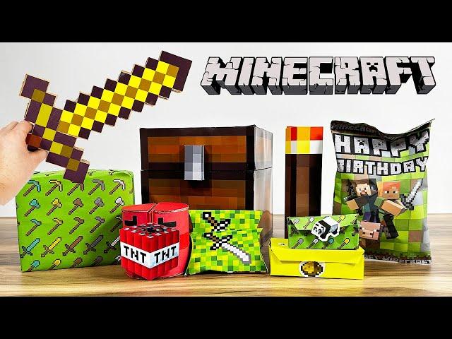 Making LEGO Minecraft Life Size Chest,Golden SWORD | DIY | Easy Craft Ideas