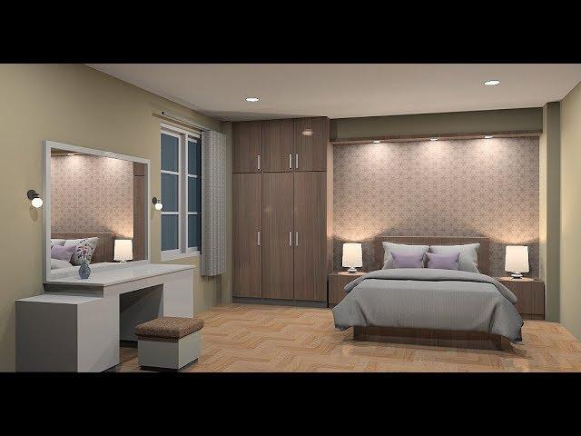 Design interior bedroom using Sketchup