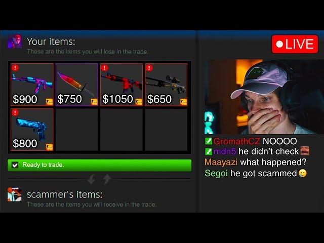 I got scammed for $4500 live on stream...