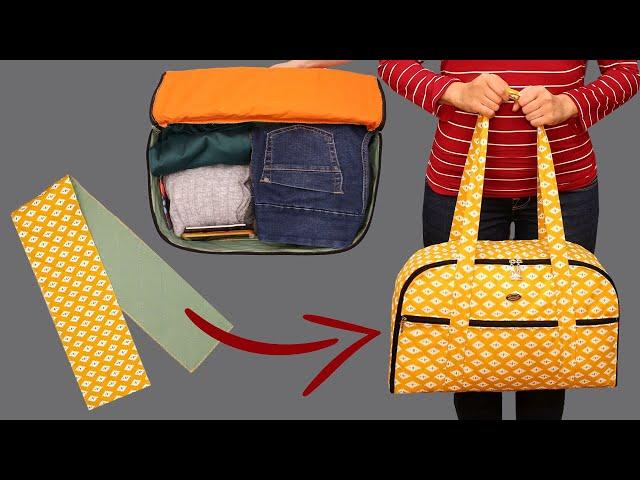 I sewed a travel bag simply and easily - a detailed tutorial!