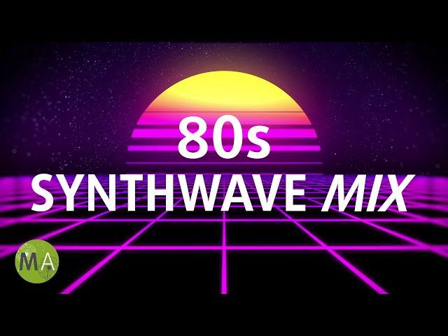 Upbeat Study Focus 80s Style Synthwave Mix with Beta Isochronic Tones