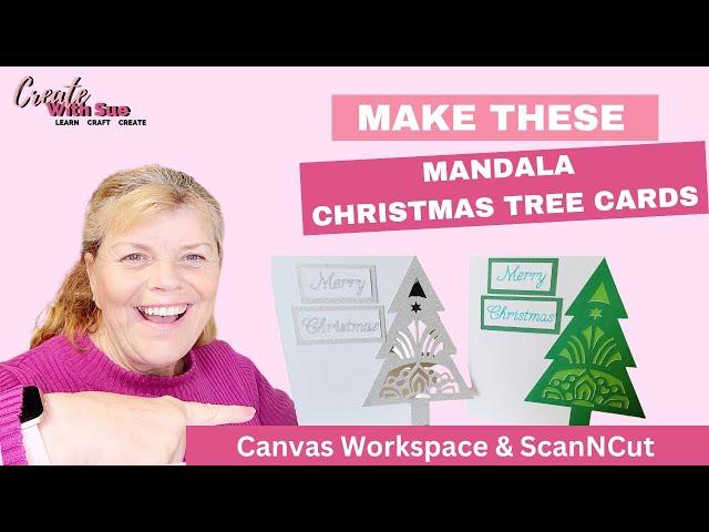 Create a Stunning Mandala Christmas Tree Card with ScanNCut | Free SVG Included