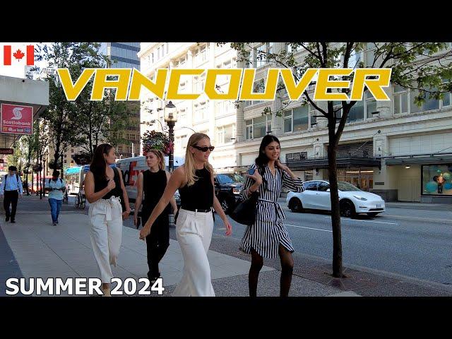 SUMMER LIFE 2024 in VANCOUVER CANADA - City Walking Tour on July 10