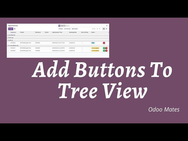 94. How To Add Buttons In Odoo Tree View || Set Icons For Buttons in Odoo || Odoo Button Classes