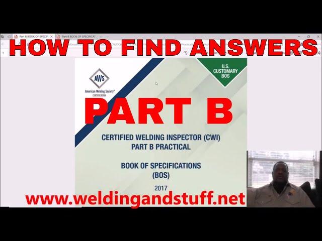 CWI 40 -  HOW TO PASS THE PART B CWI EXAM; SEE SAMPLE QUESTIONS AND HOW TO FIND ANSWERS