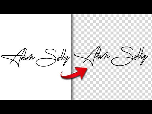 Transparent Signature in Photoshop - 2 Minutes Photoshop Tutorial