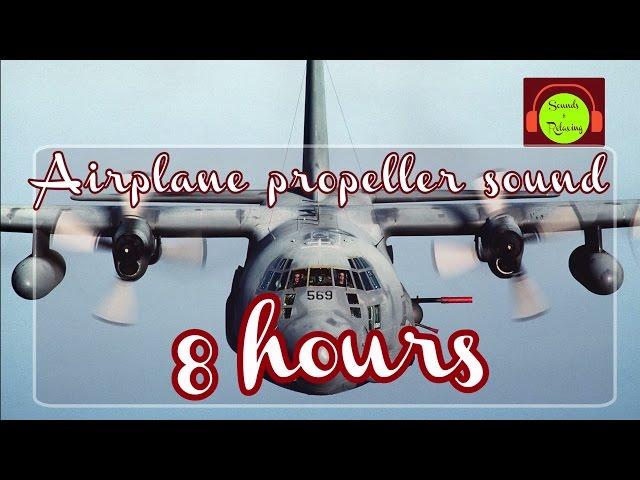 AIRPLANE PROPELLER SOUND EFFECT FOR  SLEEPING | AC-130 SOUND ️ #airplanesound #8hours #whitenoise