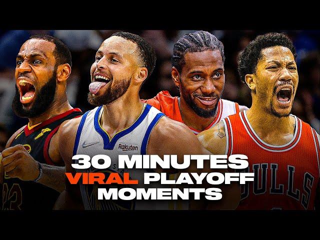 30 Minutes of the MOST VIRAL Playoff Moments in Recent Years 