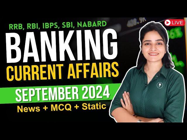 Monthly Banking & Finance Current Affairs | September 2024 Monthly Current Affairs | #parchamclasses