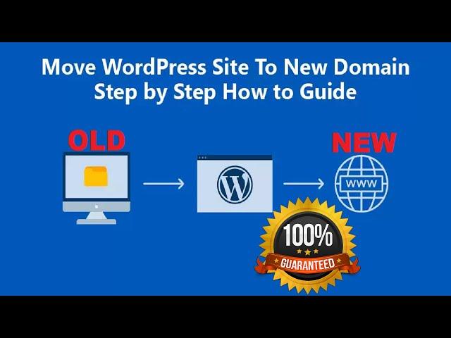 How to transfer WordPress website to a new domain without any plugin|Easy method|100% working