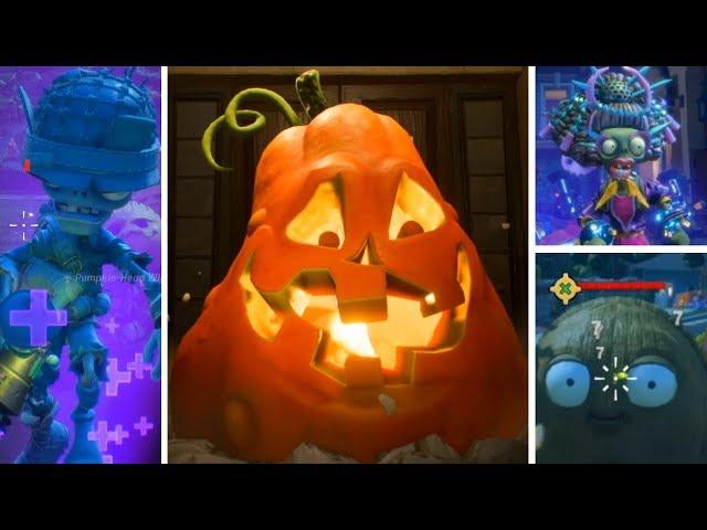 3 PLAYERS vs JACK O'LANTERN - Plants vs Zombies Battle For Neighborville Multiplayer Story Mode