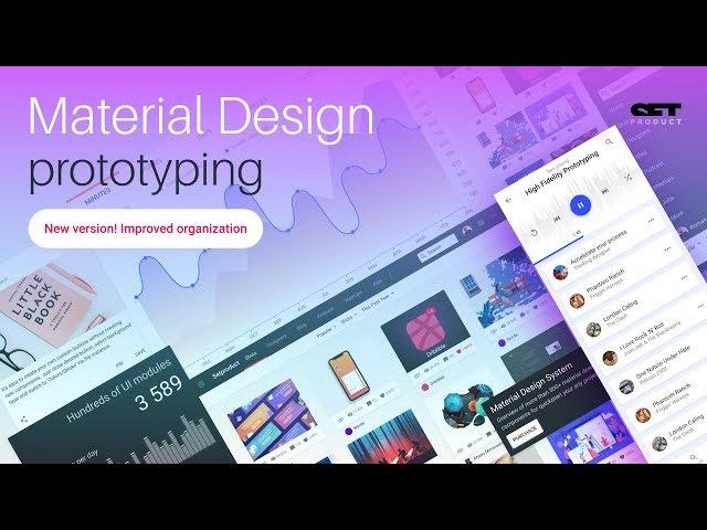 Material Design Prototyping with Figma team library