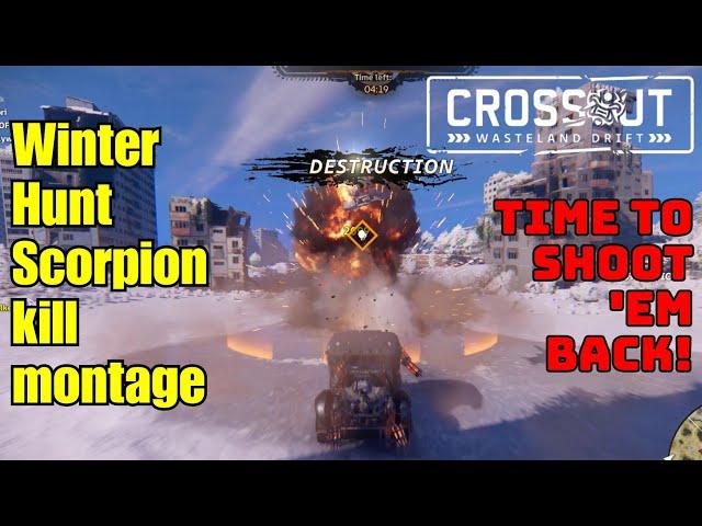 [Crossout] Winter Hunt: Scorpion kill montage (Jan 2025)