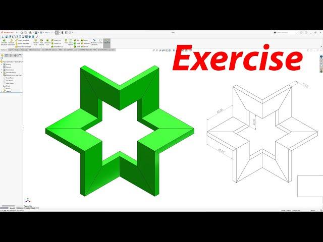 Solidworks Exercise 2023 | Solidworks tutorial