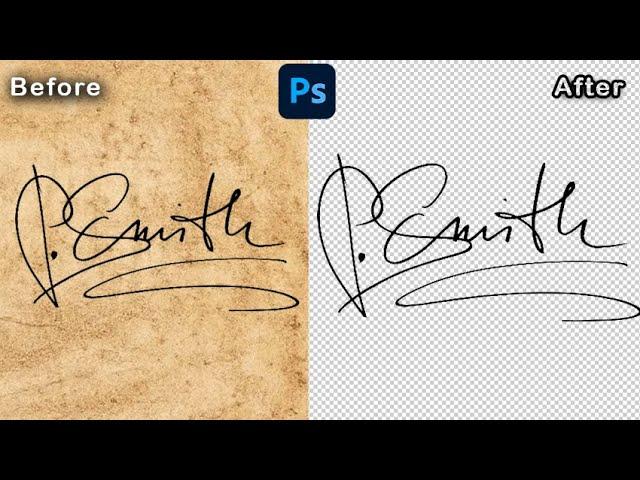 How to remove signature background quickly  in photoshop cs6 | Photoshop idea| ps learning