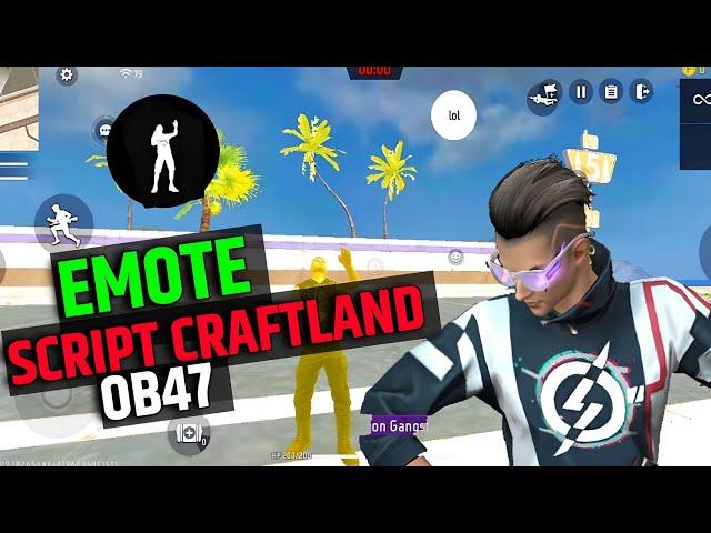 EMOTE SCRIPT AFTER OB47 UPDATE @Stmanil#craftland #freefire