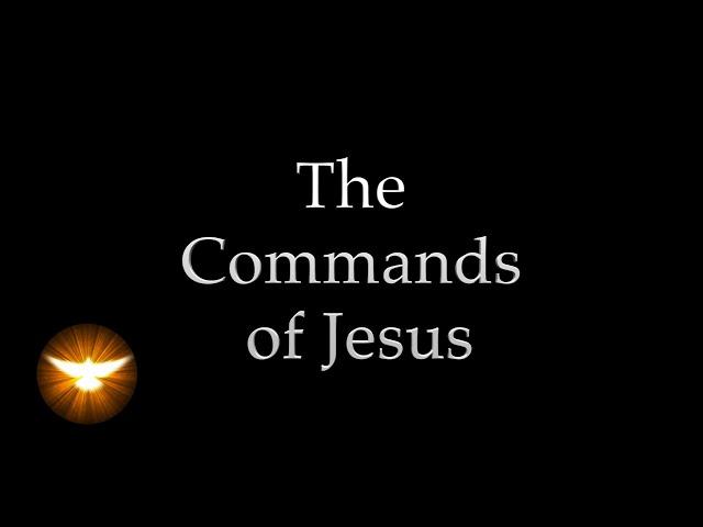 "These things I command you" Jesus' own words from the 4 Gospels