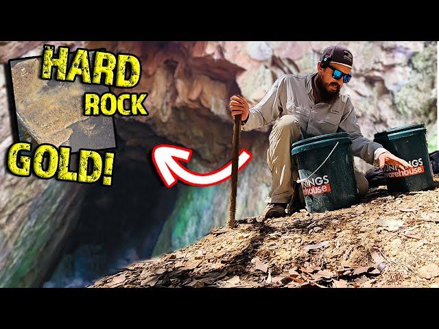 Underground Gold Mining with a Metal Detector! | Hard Rock and Australian Alluvial Gold!