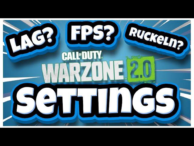 Warzone 2.0 FPS BOOSTEN! FRAME DROPS UND RUCKELN FIX | BESTE EINSTELLUNGEN UND SETTINGS | WARZONE PC