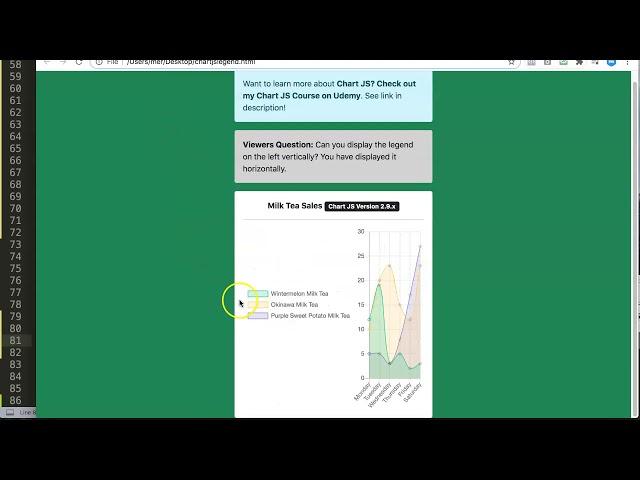 How to display the legend on the left vertically Chart JS | Chart.JS 2.9.x